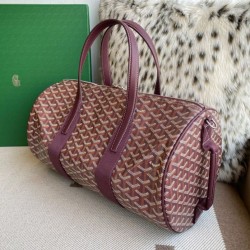 Replica Goyard Barrel 40 Classic Sports Bag Bordeaux Knockoff Cheap AAAAA Replica Goyard Barrel 40 Classic Sports Bag Bordeaux Fake Clone