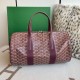 AAAAA Replica Goyard Barrel 40 Classic Sports Bag Bordeaux Fake Clone