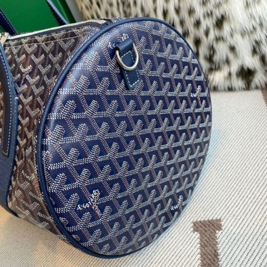 AAAAA Replica Goyard Barrel 40 Classic Sports Bag Black Fake Clone