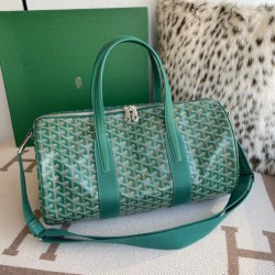 Replica Goyard Barrel 40 Classic Sports Bag Green Knockoff Cheap AAAAA Replica Goyard Barrel 40 Classic Sports Bag Green Fake Clone