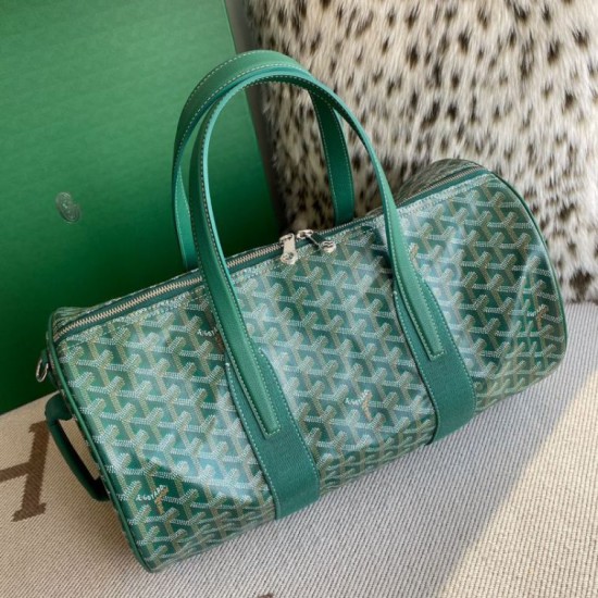 Replica Goyard Barrel 40 Classic Sports Bag Green Knockoff Cheap AAAAA Replica Goyard Barrel 40 Classic Sports Bag Green Fake Clone