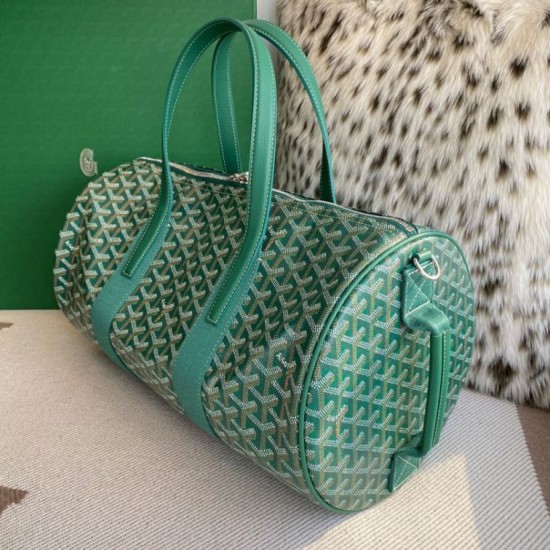 Replica Goyard Barrel 40 Classic Sports Bag Green Knockoff Cheap AAAAA Replica Goyard Barrel 40 Classic Sports Bag Green Fake Clone