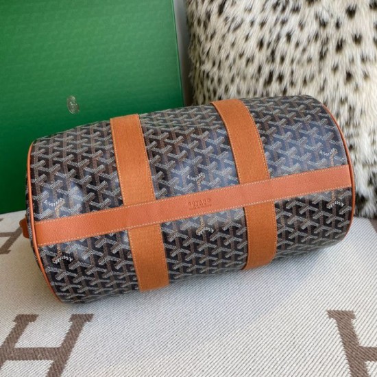 Replica Goyard Barrel 40 Classic Sports Bag Brown Knockoff Cheap AAAAA Replica Goyard Barrel 40 Classic Sports Bag Brown Fake Clone