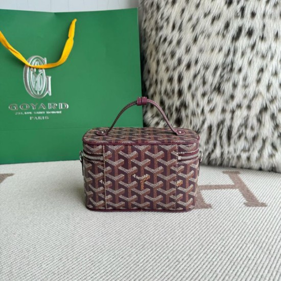 Replica Goyard Nano Muse Vanity Makeup Bag Bordeaux Knockoff Cheap AAAAA Replica Goyard Nano Muse Vanity Makeup Bag Bordeaux Fake Clone