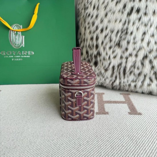 Replica Goyard Nano Muse Vanity Makeup Bag Bordeaux Knockoff Cheap AAAAA Replica Goyard Nano Muse Vanity Makeup Bag Bordeaux Fake Clone