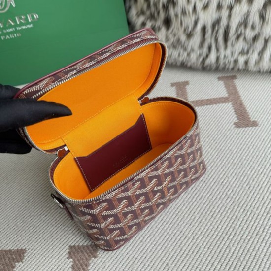 Replica Goyard Nano Muse Vanity Makeup Bag Bordeaux Knockoff Cheap AAAAA Replica Goyard Nano Muse Vanity Makeup Bag Bordeaux Fake Clone