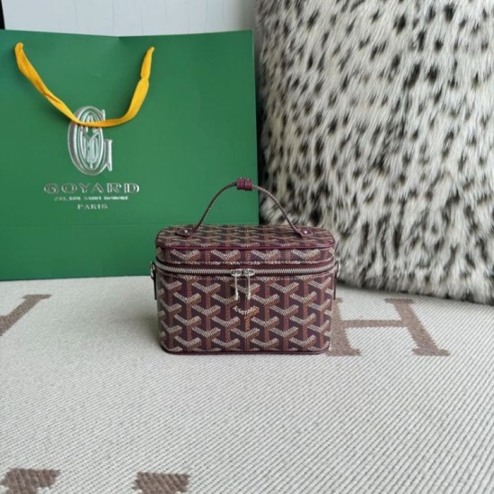Replica Goyard Nano Muse Vanity Makeup Bag Bordeaux Knockoff Cheap AAAAA Replica Goyard Nano Muse Vanity Makeup Bag Bordeaux Fake Clone