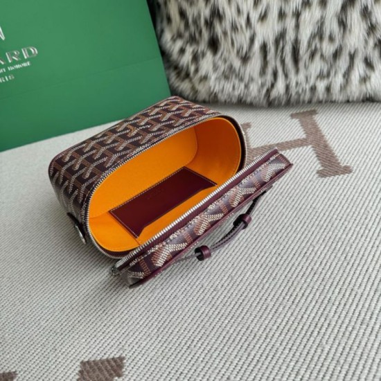 Replica Goyard Nano Muse Vanity Makeup Bag Bordeaux Knockoff Cheap AAAAA Replica Goyard Nano Muse Vanity Makeup Bag Bordeaux Fake Clone