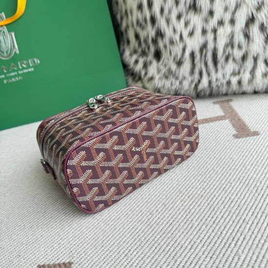 Replica Goyard Nano Muse Vanity Makeup Bag Bordeaux Knockoff Cheap AAAAA Replica Goyard Nano Muse Vanity Makeup Bag Bordeaux Fake Clone