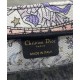 AAAAA Replica Dior Lucky Medium Dior Book Tote White with Dior Night of Dreams Motif Fake Clone