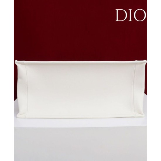 AAAAA Replica Dior Lucky Medium Dior Book Tote White Fake Clone