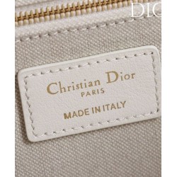 AAAAA Replica Dior Lucky Medium Dior Book Tote White Fake Clone