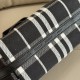 Replica Burberry Mini Reversible Bloomsbury Check Tote Bag Black/Blue Clone Cheap