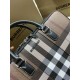 Replica Burberry Ainsworth Check Briefcase Dark Birch Brown Clone Cheap