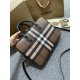 Replica Burberry Ainsworth Check Briefcase Dark Birch Brown Clone Cheap