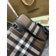 Replica Burberry Ainsworth Check Briefcase Dark Birch Brown Clone Cheap