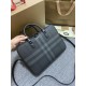 Replica Burberry Ainsworth Check Briefcase Dark Birch Blue Clone Cheap