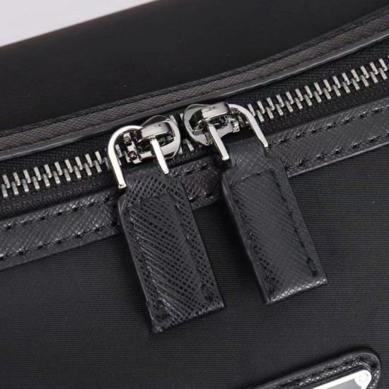 Replica Prada Re-Nylon Tote Bag with Black Leather Trim Clone Cheap