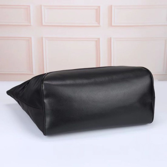 Replica Prada Re-Nylon Tote Bag with Black Leather Trim Clone Cheap