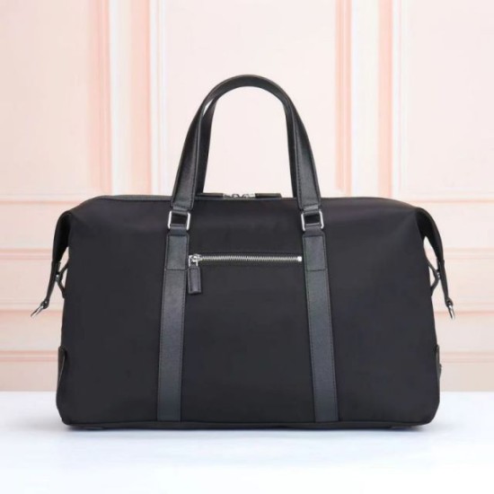 Replica Prada Re-Nylon Saffiano Travel Bag Black Clone Cheap