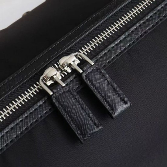 Replica Prada Re-Nylon Saffiano Travel Bag Black Clone Cheap