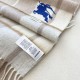Replica Burberry Equestrian Knight Check Cashmere Scarf 32 x 180cm Beige Clone Cheap