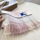 Replica Burberry Equestrian Knight Check Cashmere Scarf 32 x 180cm Pink Clone Cheap