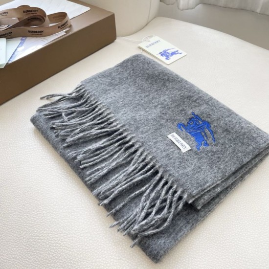Replica Burberry Classic Reversible Cashmere Scarf 32 x 180cm Grey Clone Cheap