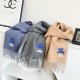Replica Burberry Classic Reversible Cashmere Scarf 32 x 180cm Blue/Grey Clone Cheap