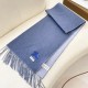 Replica Burberry Classic Reversible Cashmere Scarf 32 x 180cm Blue/Grey Clone Cheap