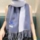 Replica Burberry Classic Reversible Cashmere Scarf 32 x 180cm Blue/Grey Clone Cheap