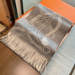 Replica Hermès Brides de Gala Désored Scarf 32 x 180cm Gray Clone Cheap