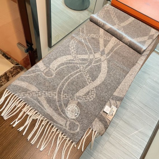 Replica Hermès Brides de Gala Désored Scarf 32 x 180cm Gray Clone Cheap