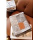 Replica Loewe Anagram Checked Cashmere Blanket Beige 135 x 170cm Clone Cheap