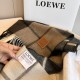 Replica Loewe Reversible Cashmere Scarf with Checkered Pattern 30 x 180cm Clone Cheap
