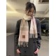 Replica Loewe Reversible Cashmere Scarf with Checkered Pattern 30 x 180cm Pink Clone Cheap
