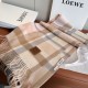 Replica Loewe Reversible Cashmere Scarf with Checkered Pattern 30 x 180cm Pink Clone Cheap