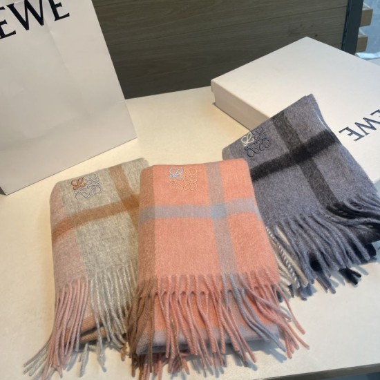 Replica Loewe Reversible Cashmere Scarf 30 x 180cm Orange Clone Cheap