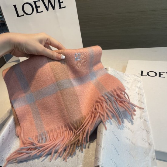 Replica Loewe Reversible Cashmere Scarf 30 x 180cm Orange Clone Cheap
