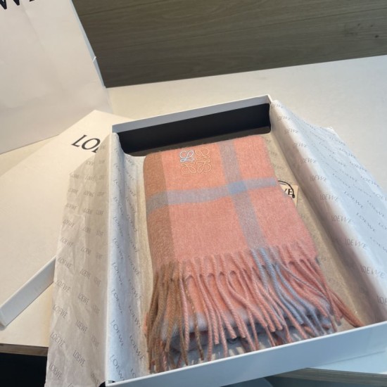 Replica Loewe Reversible Cashmere Scarf 30 x 180cm Orange Clone Cheap