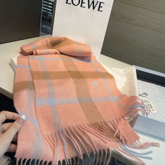 Replica Loewe Reversible Cashmere Scarf 30 x 180cm Orange Clone Cheap