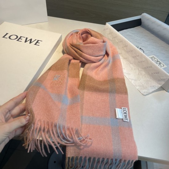 Replica Loewe Reversible Cashmere Scarf 30 x 180cm Orange Clone Cheap