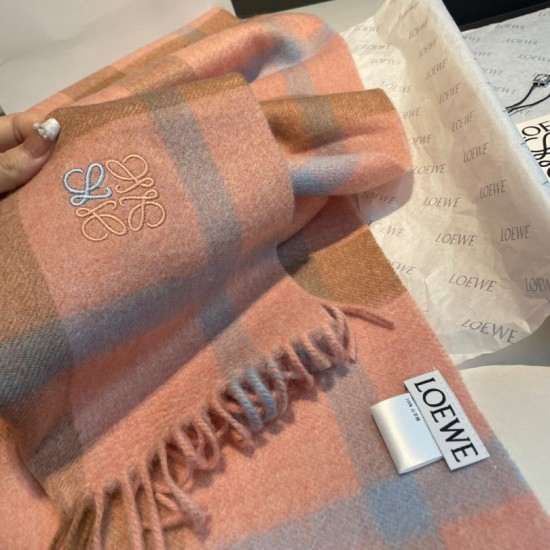 Replica Loewe Reversible Cashmere Scarf 30 x 180cm Orange Clone Cheap