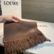 Replica Loewe Reversible Cashmere Scarf 30 x 180cm Brown Clone Cheap