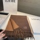Replica Loewe Reversible Cashmere Scarf 30 x 180cm Brown Clone Cheap