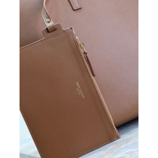 Replica YSL Saint Laurent East/West Tote Bag Caramel Clone Cheap