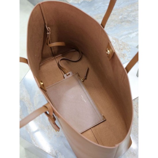 Replica YSL Saint Laurent East/West Tote Bag Caramel Clone Cheap