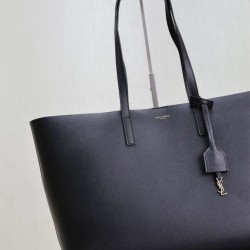Knockoff YSL Saint Laurent East/West Tote Bag Black Fake Sale Online Replica YSL Saint Laurent East/West Tote Bag Black Clone Cheap