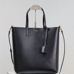 Replica YSL Saint Laurent Toy North/South Vertical Tote Bag Black Clone Cheap