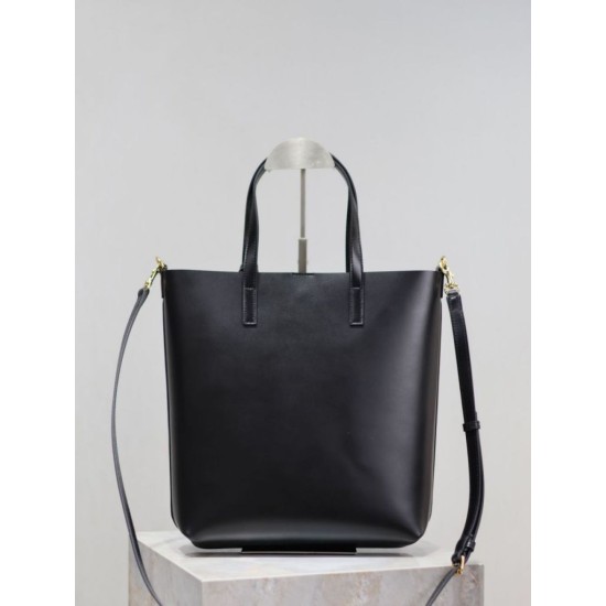 Replica YSL Saint Laurent Toy North/South Vertical Tote Bag Black Clone Cheap